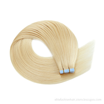 Wholesale No any split ends smooth Velvet Cuticle Remy Hair extensions tape weft hair extensions tape in human hair extensions